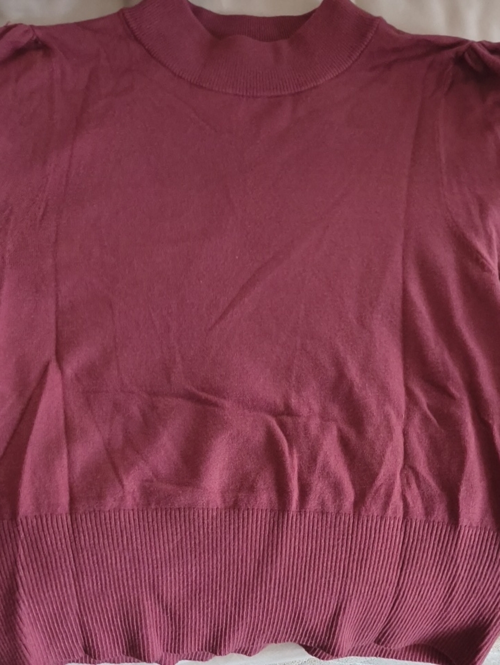 Express Women's Plum Mock Neck Sweater